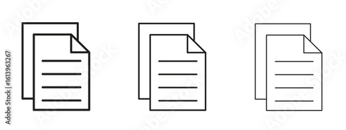 File icon symbol. Linear style sign for mobile concept