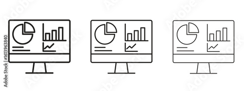 Dashboard icon symbol. Linear style sign for mobile concept