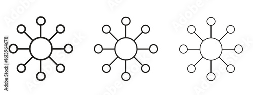Chart connected icon