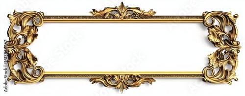 An Elegant Ornate Gold Picture Frame Design Perfect for Enhancing Your Home Decoration and Aesthetics