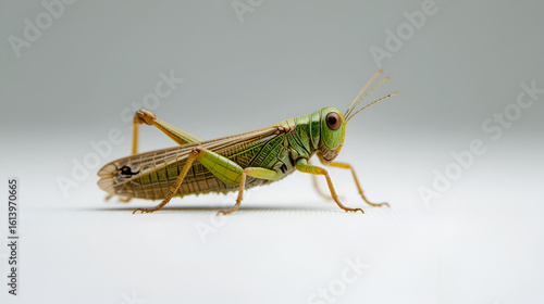 Wallpaper Mural Grasshopper of white background Torontodigital.ca