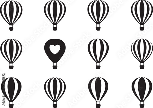 minimalist hot air balloon design vector clip art ai eps jpeg png perfect for greeting cards posters banners stationery