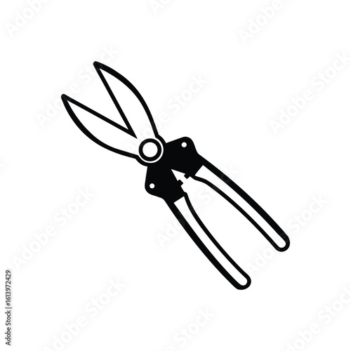 garden scissors isolated on white background