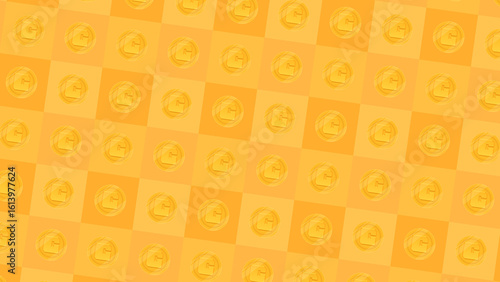 コインのタイル背景_16:9/4Kサイズ