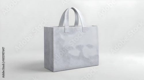 Wallpaper Mural Plain white tote bag, textured material, simple design, neutral color Torontodigital.ca