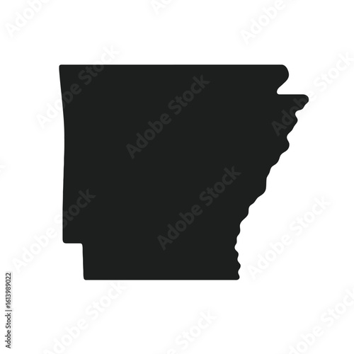 map of Arkansas, United States