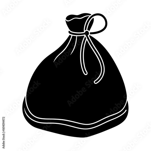 Shoe Bag with Drawstring Vector Art