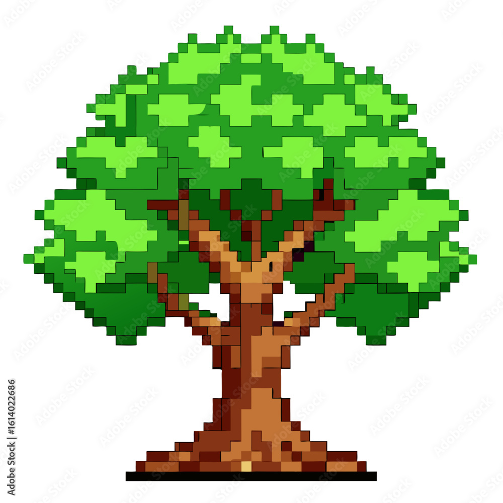 Obraz premium vector illustration of a tree