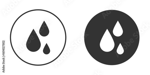 Water drop icon illustration. Pixel vector graphics - Vector.