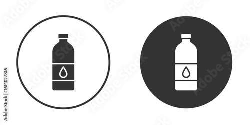 Water bottle icon illustration. Pixel vector graphics - Vector.