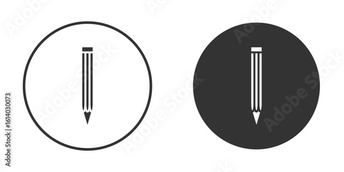 Pencil icon illustration. Pixel vector graphics - Vector.