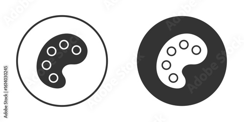 Palette icon illustration. Pixel vector graphics - Vector.