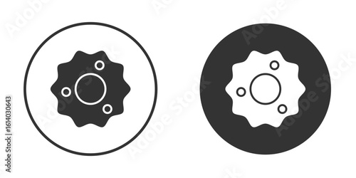 Microorganism icon illustration. Pixel vector graphics - Vector.
