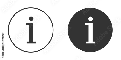 Info icon illustration. Pixel vector graphics - Vector.