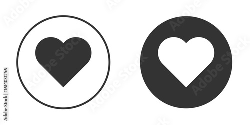 Heart icon illustration. Pixel vector graphics - Vector.
