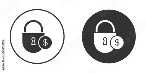 Fixed price icon illustration. Pixel vector graphics - Vector.