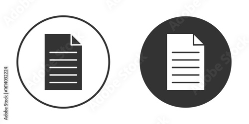 Document icon illustration. Pixel vector graphics - Vector.