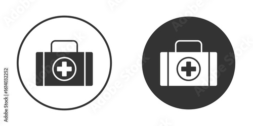 Doctor bag icon illustration. Pixel vector graphics - Vector.