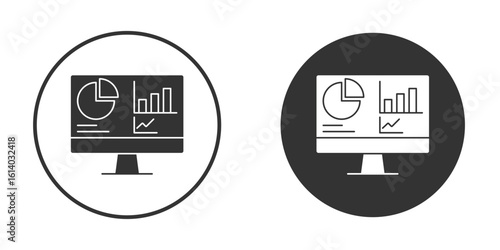 Dashboard icon illustration. Pixel vector graphics - Vector.
