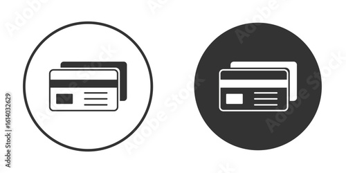 Credit card icon illustration. Pixel vector graphics - Vector.