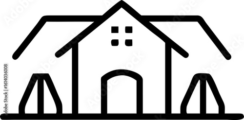 Modern Farmhouse Building – Rustic Property Design & Agricultural Setting



