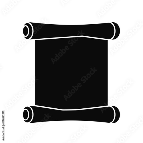 Blank parchment scroll with rolled edges for Oktoberfest theme  