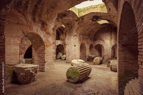 Flavian amphitheater in Pozzuoli town, Naples, Italy