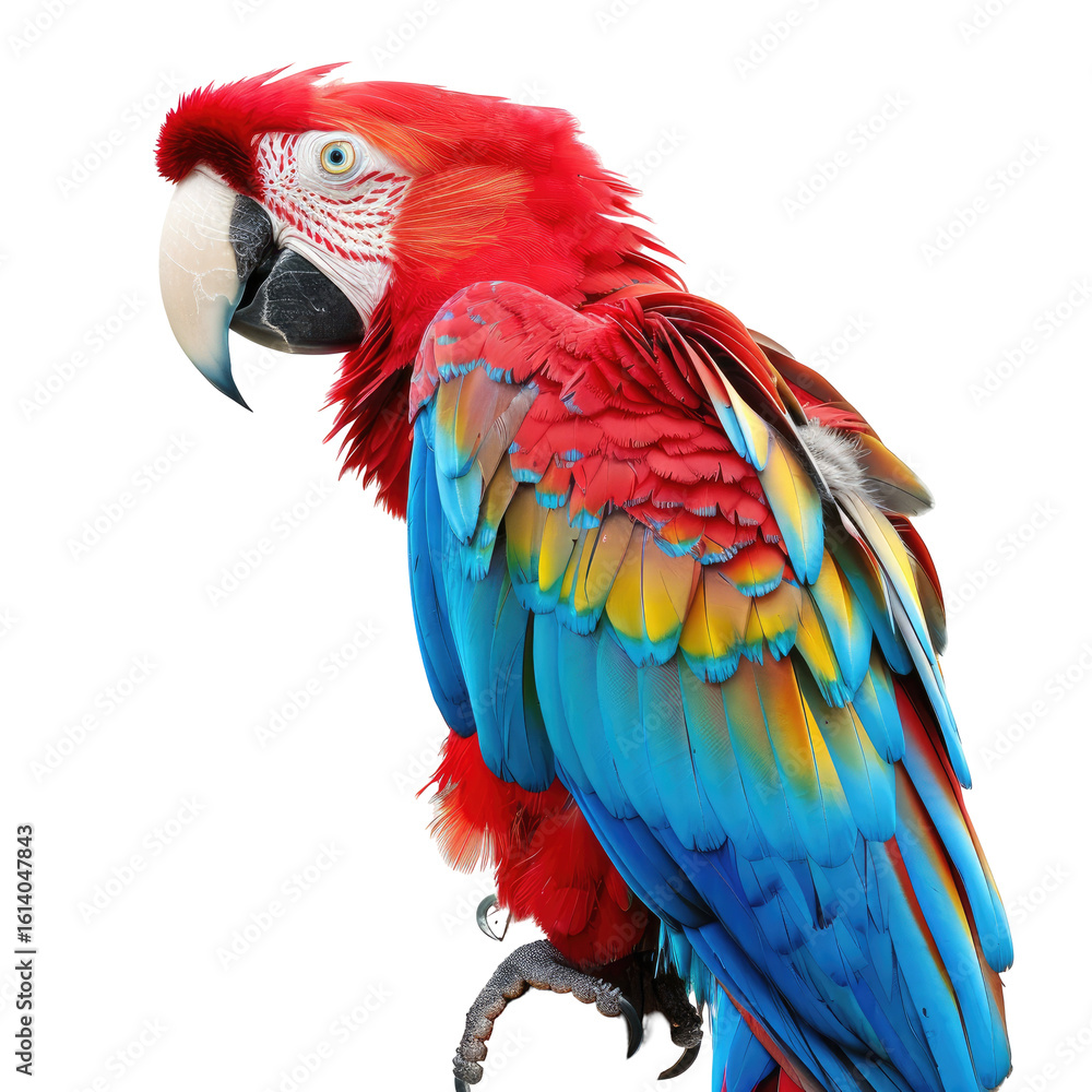 Naklejka premium Vibrant macaw portrait (3)