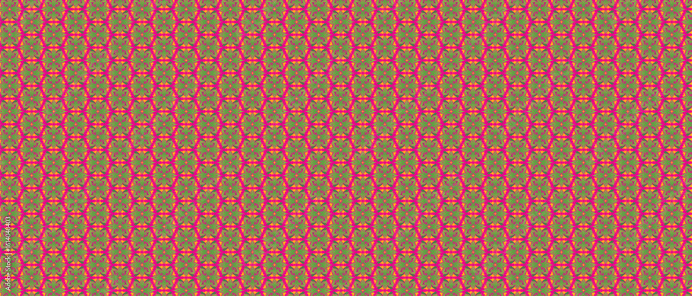 Fototapeta premium Abstract geometric composition with vibrant color palette
