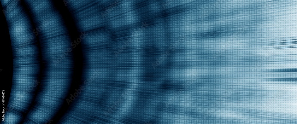 Naklejka premium blue and grey abstract background with motion blur and halftone texture