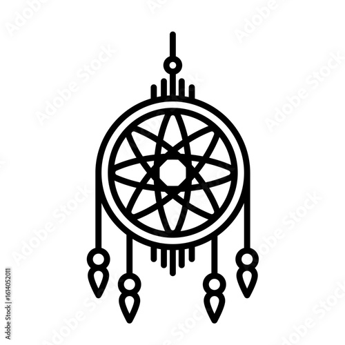  Dream catcher - vector icon
