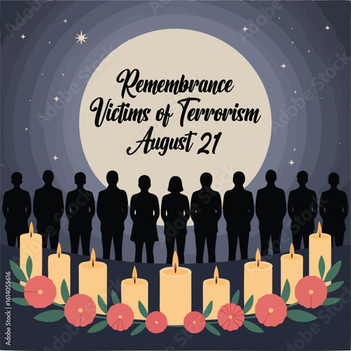 International Day of Remembrance and Tribute to the Victims of Terrorism – August 21 Illustration