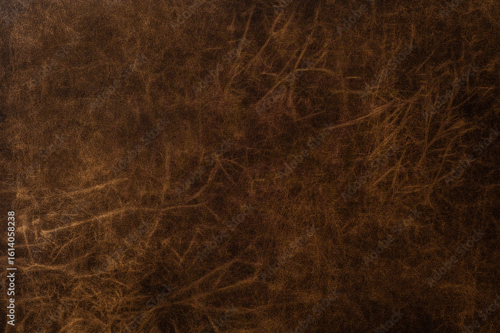 Fototapeta premium brown leather texture closeup for vintage material background and upholstery design concept