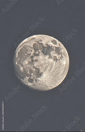 The Full Moon in Space