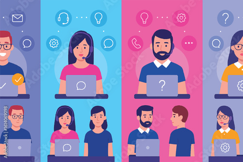 Customer Support & Call Center Service: Team, Assistance, Helpdesk