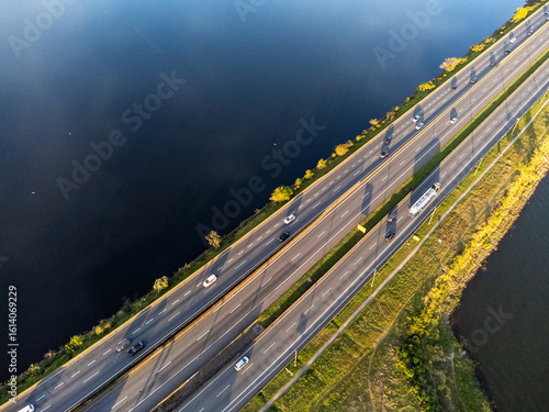 Beautiful road connecting São Paulo to Santos, Anchieta highway