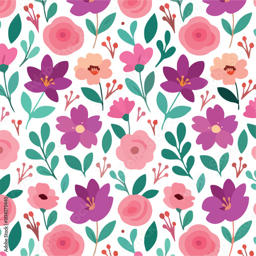 seamless floral pattern. Vector