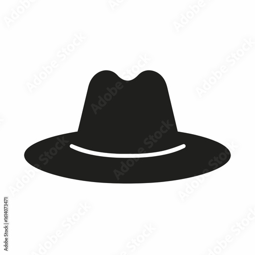 Stylish Fedora Hat Illustration Classic Headwear Design