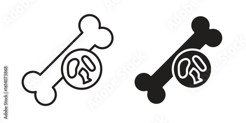 Multiple myeloma icon in a black stroke vector design and flat solid version on white background