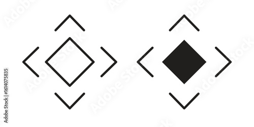 Flexibility icon in a black stroke vector design and flat solid version on white background