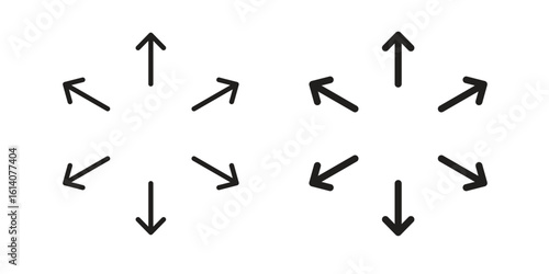 Capacity icon in a black stroke vector design and flat solid version on white background