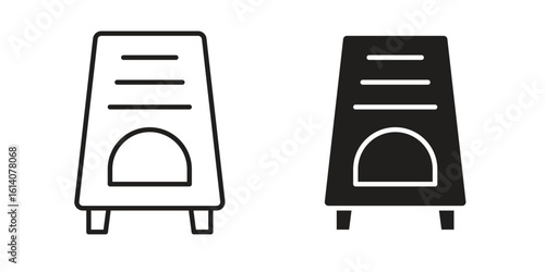 Air purifier icon in a black stroke vector design and flat solid version on white background