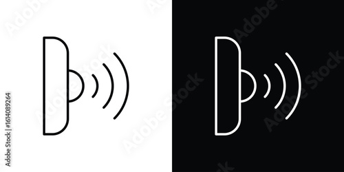 Infrared icon. Simple flat symbol. Perfect Black outline pictogram illustration