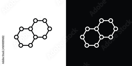 Graphene icon. Simple flat symbol. Perfect Black outline pictogram illustration