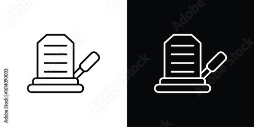 Floor sanding machine icon. Simple flat symbol. Perfect Black outline pictogram illustration
