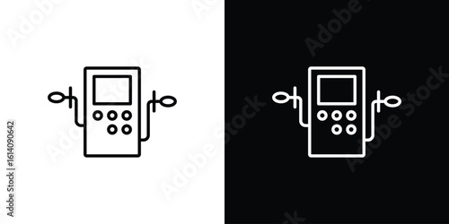 Dialysis icon. Simple flat symbol. Perfect Black outline pictogram illustration
