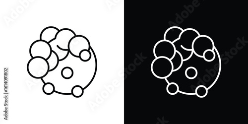 Cancer icon. Simple flat symbol. Perfect Black outline pictogram illustration
