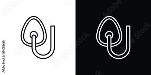 Anesthesia icon. Simple flat symbol. Perfect Black outline pictogram illustration