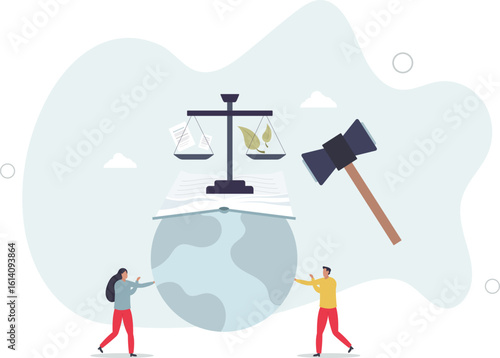 Green policy as governmental environment strategy plan .human life.