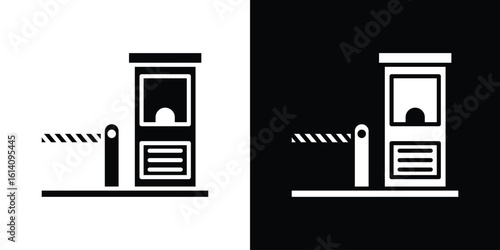 Toll road icon symbol for Apps and Branding.